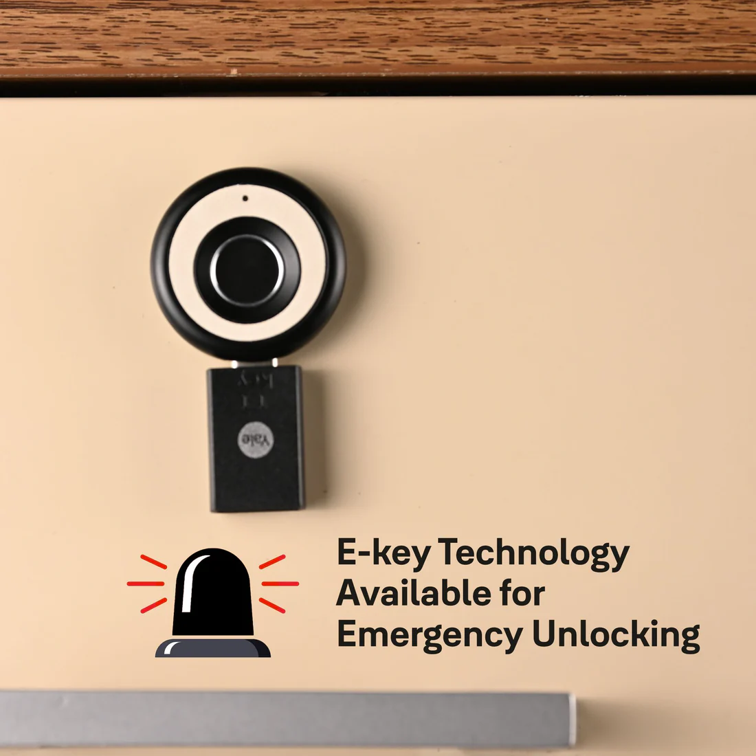 Biometric Smart Premium Furniture Lock - Ivory - Image 11