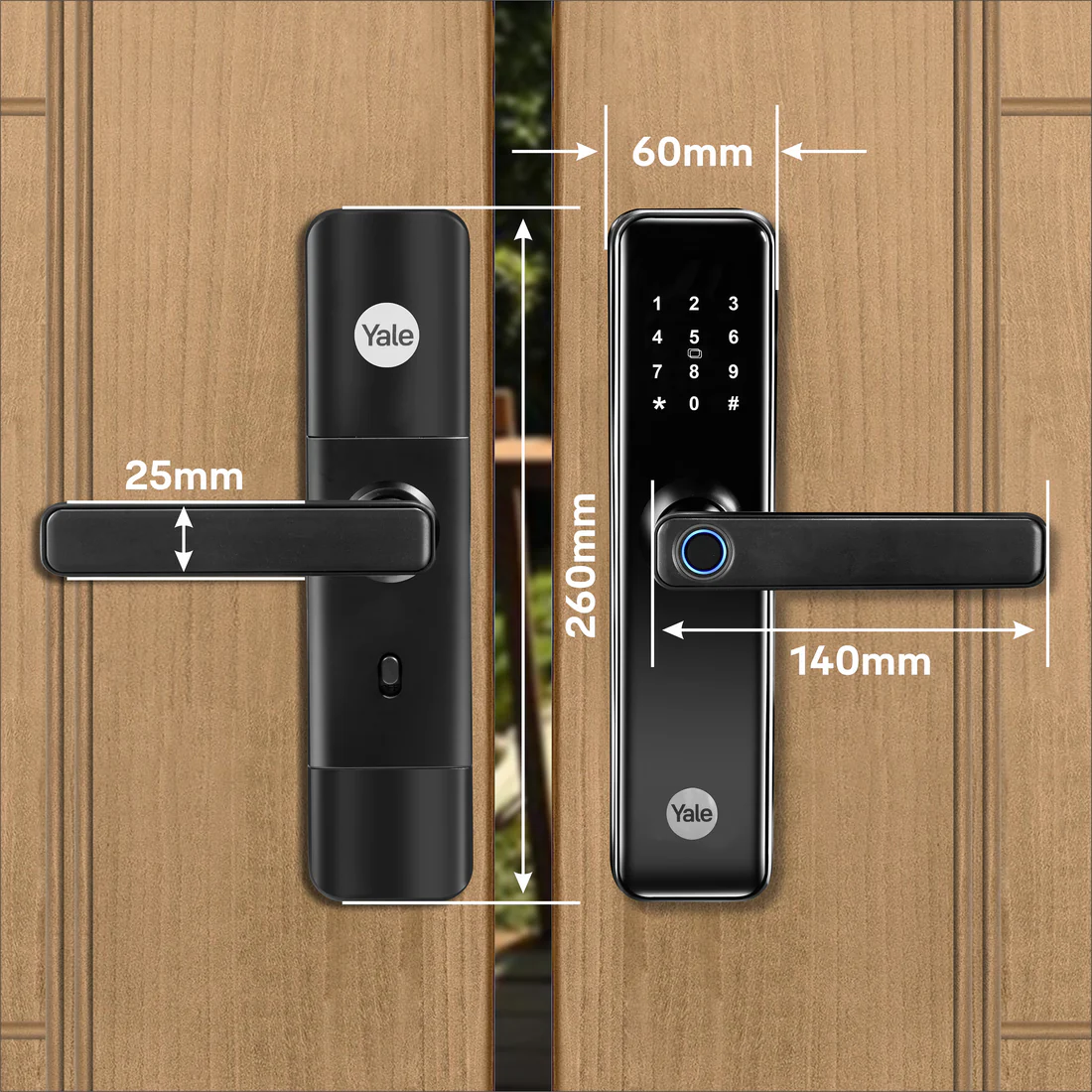 YDME 50 Digital Door Lock, Satin Nickel - Image 6