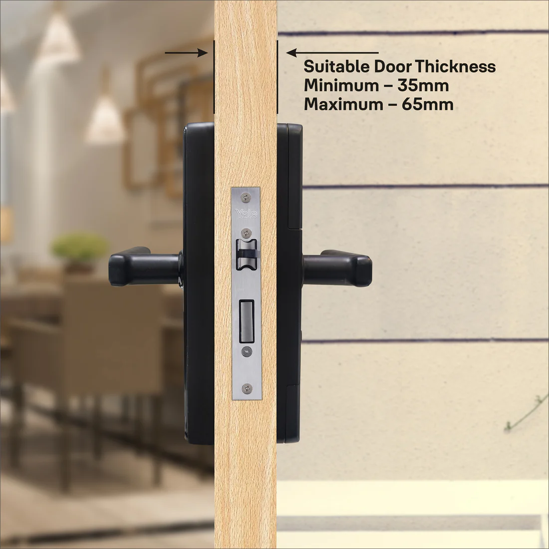 YDME 50 Digital Door Lock, Satin Nickel - Image 5
