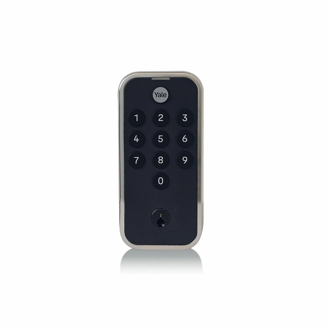 Yale TYE Digital Lock, Satin Nickel Finish - with PIN and Manual Key