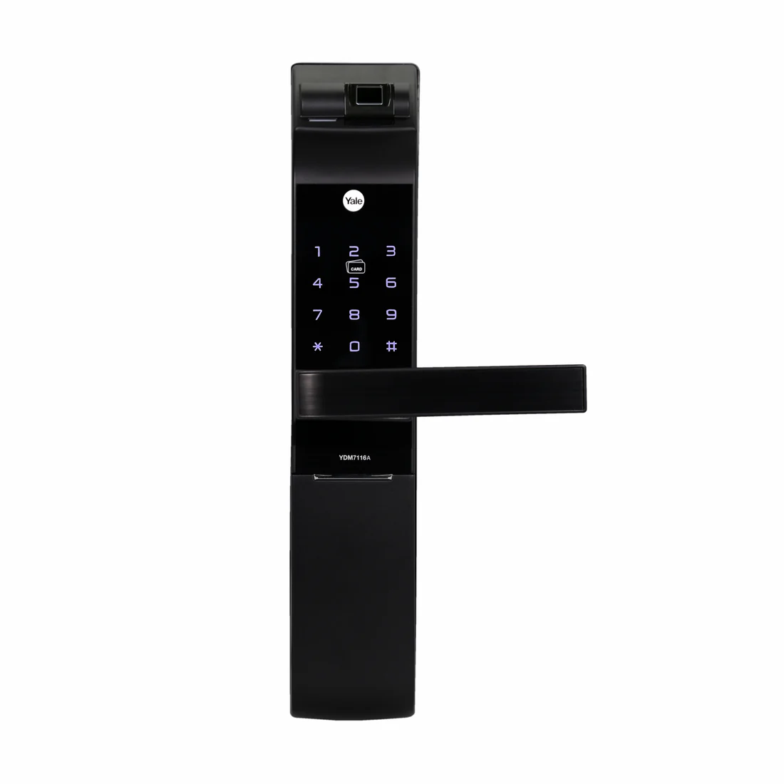 YDM 7116A Smart Lock, Matt Black with Fingerprint, PIN Code, RFID Card, Mechanical Key, Bluetooth module, Works with Yale Home App - Image 14