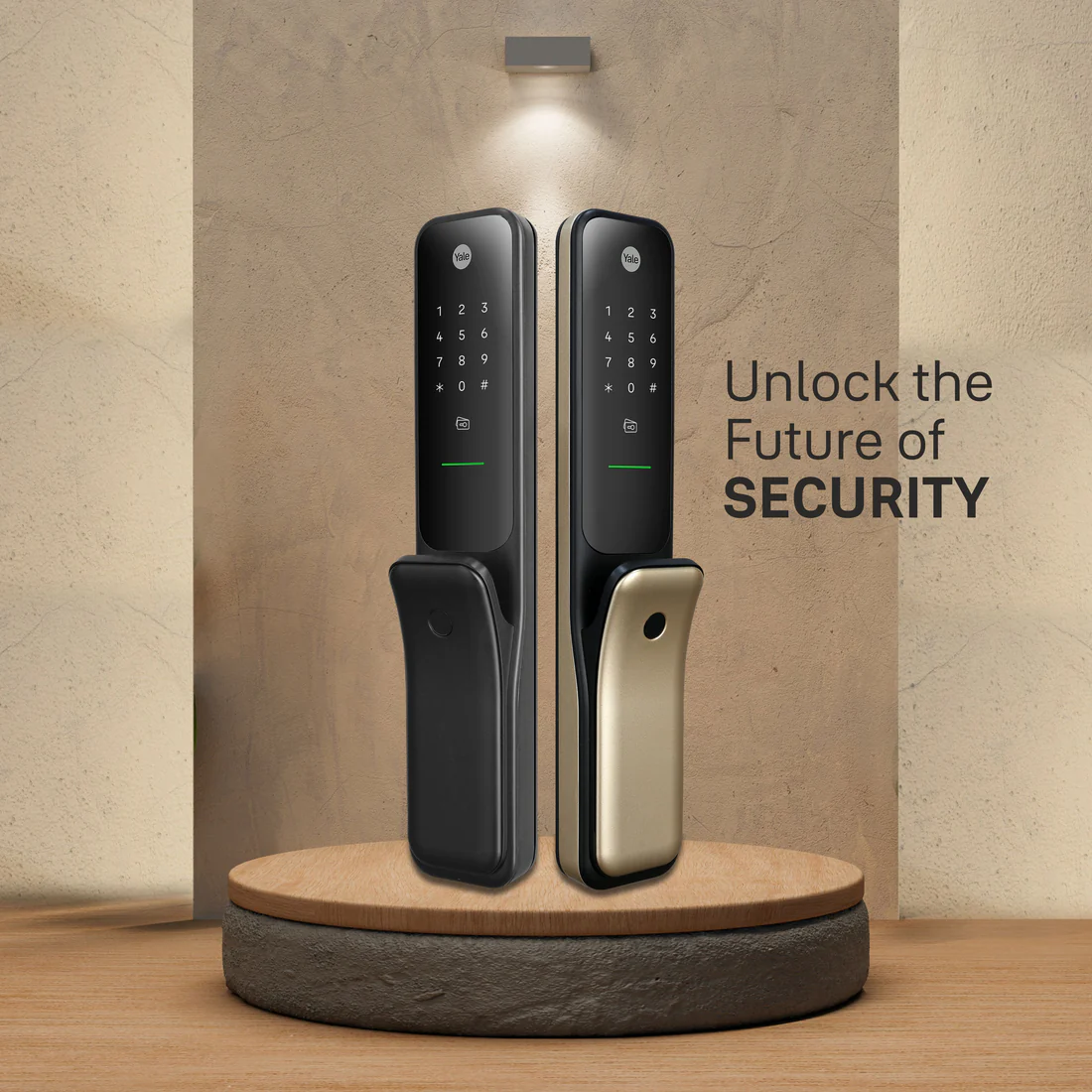 Yale Kyra Pro, Push Pull Smart Lock - with fingerprint, PIN, RFID, Manual Key, Black - Image 7