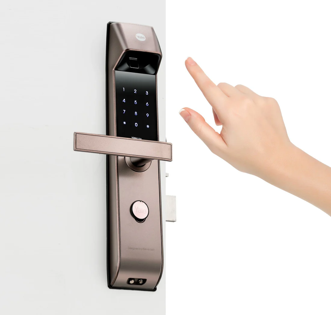 YDM 4115 A Series, Smart Lock, Brown - with Fingerprint, PIN, manual key and Yale Home App With Bluetooth Module and Wifi Connect Bridge - Image 12