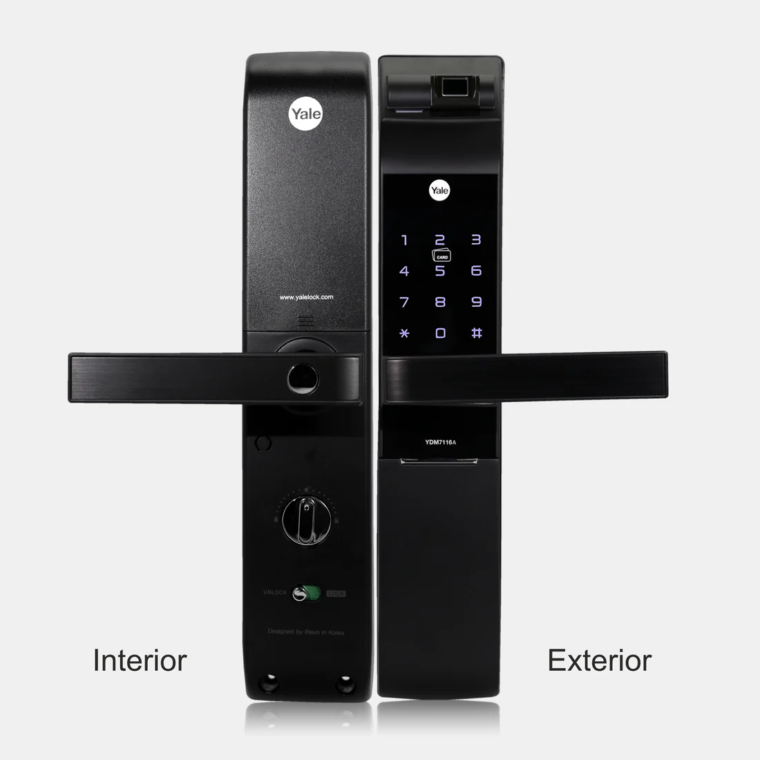 YDM 7116A Smart Lock, Matt Black with Fingerprint, PIN Code, RFID Card, Mechanical Key, Bluetooth module, Works with Yale Home App - Image 13