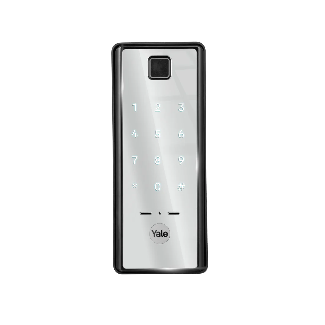 Yale Reflecta Mirror-Finished Rim Lock - Stylish Security with PIN and Biometric Access