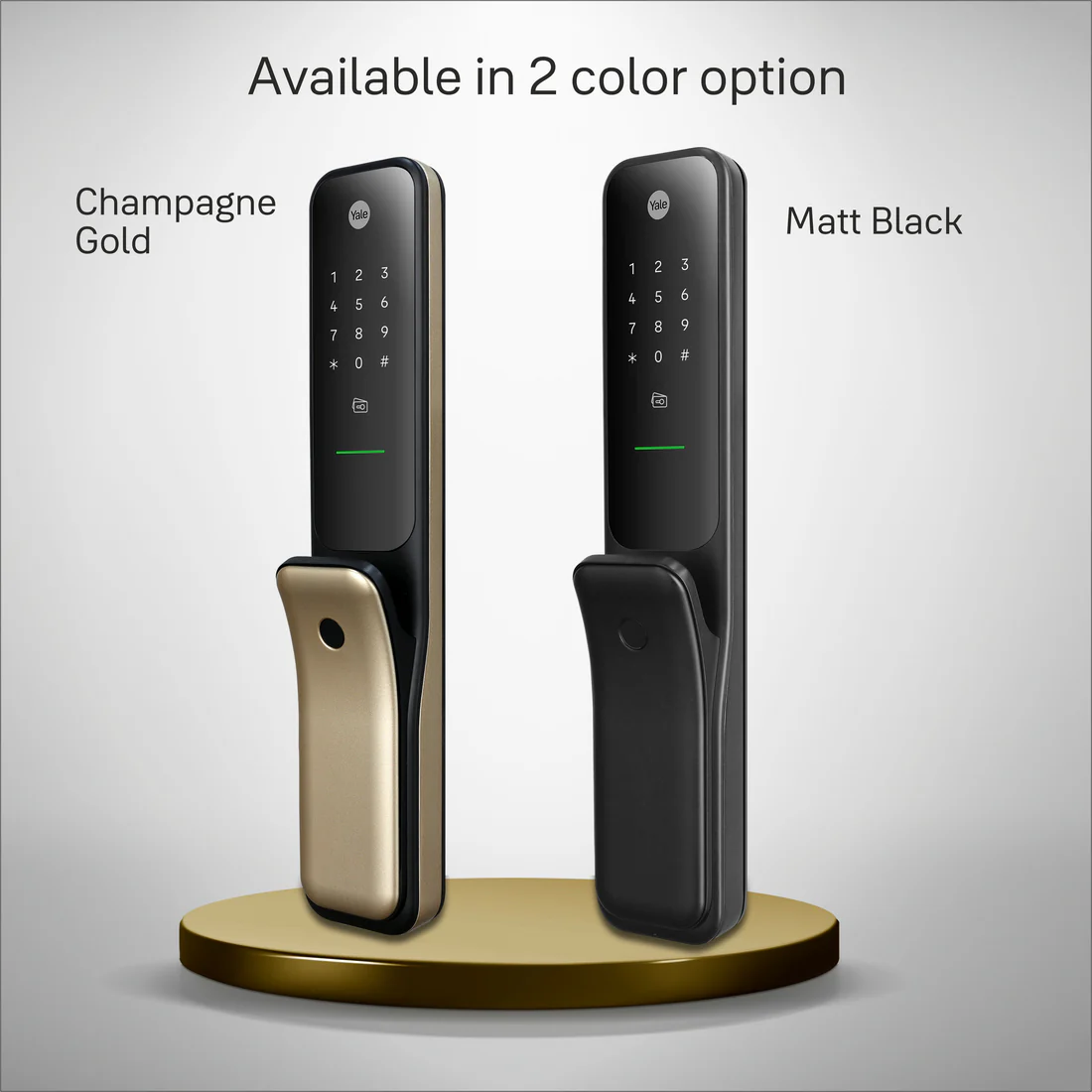 Yale Kyra Pro, Push Pull Smart Lock - with fingerprint, PIN, RFID, Manual Key, Black - Image 8