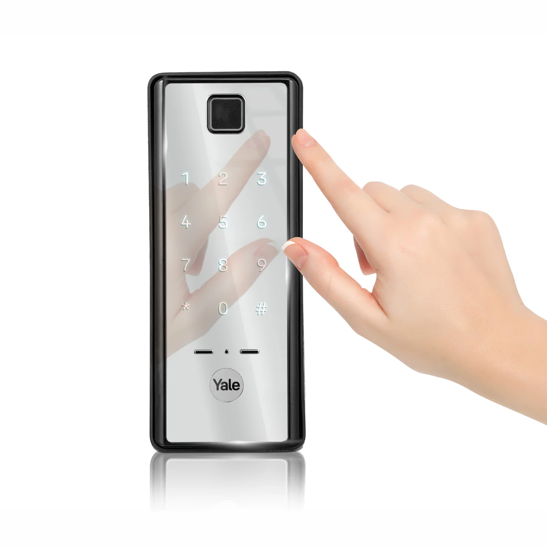 Yale Reflecta Mirror-Finished Rim Lock - Stylish Security with PIN and Biometric Access - Image 7