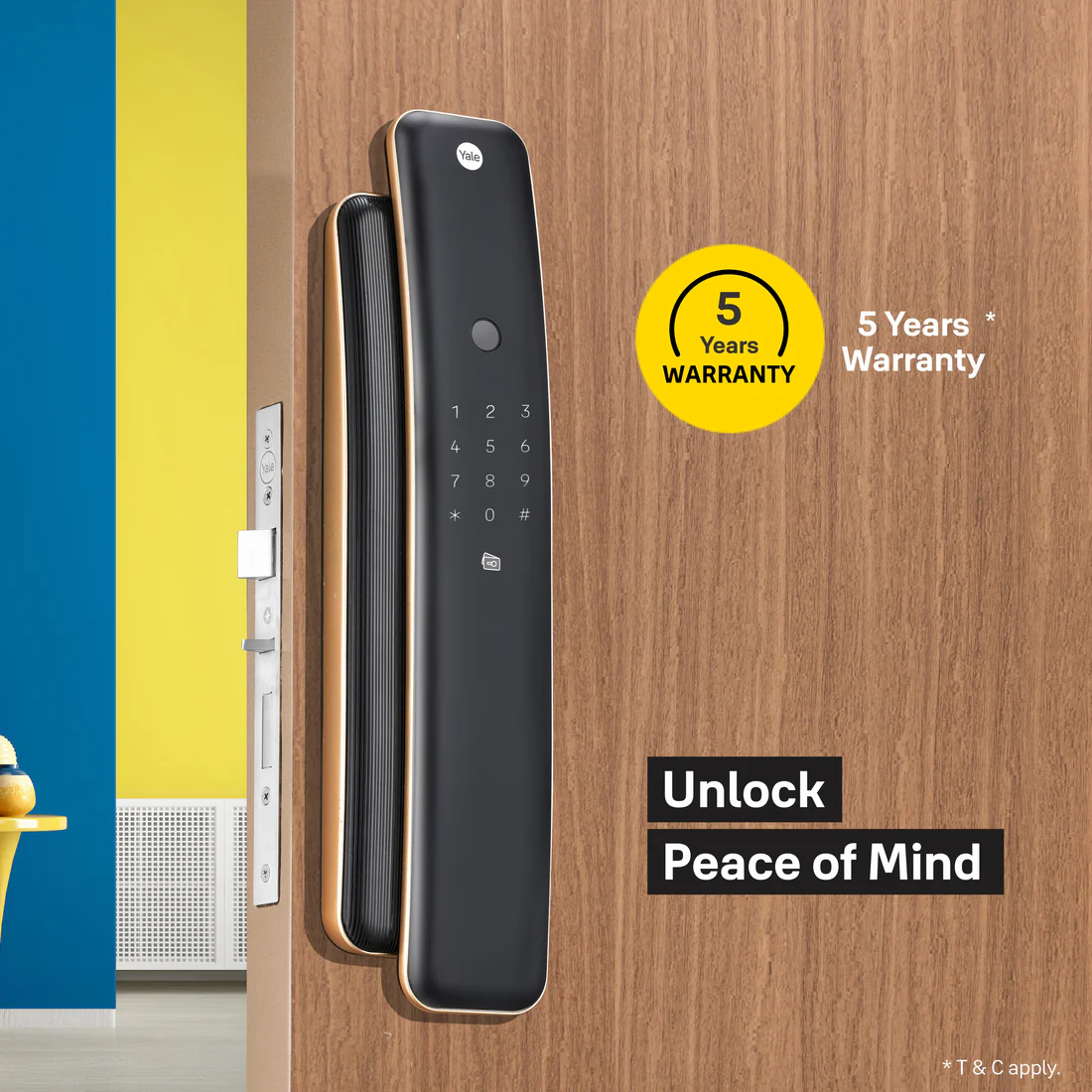 Yale Luna Pro Smart Lock - Fingerprint, PIN, RFID and Manual Key (Bluetooth Module and Wifi Bridge Included) - Image 3
