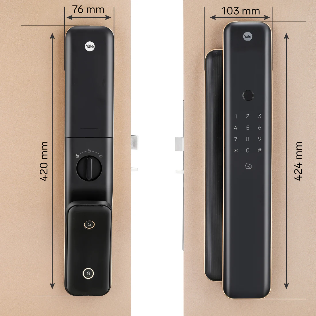 Yale Luna Pro Smart Lock - Fingerprint, PIN, RFID and Manual Key (Bluetooth Module and Wifi Bridge Included) - Image 11