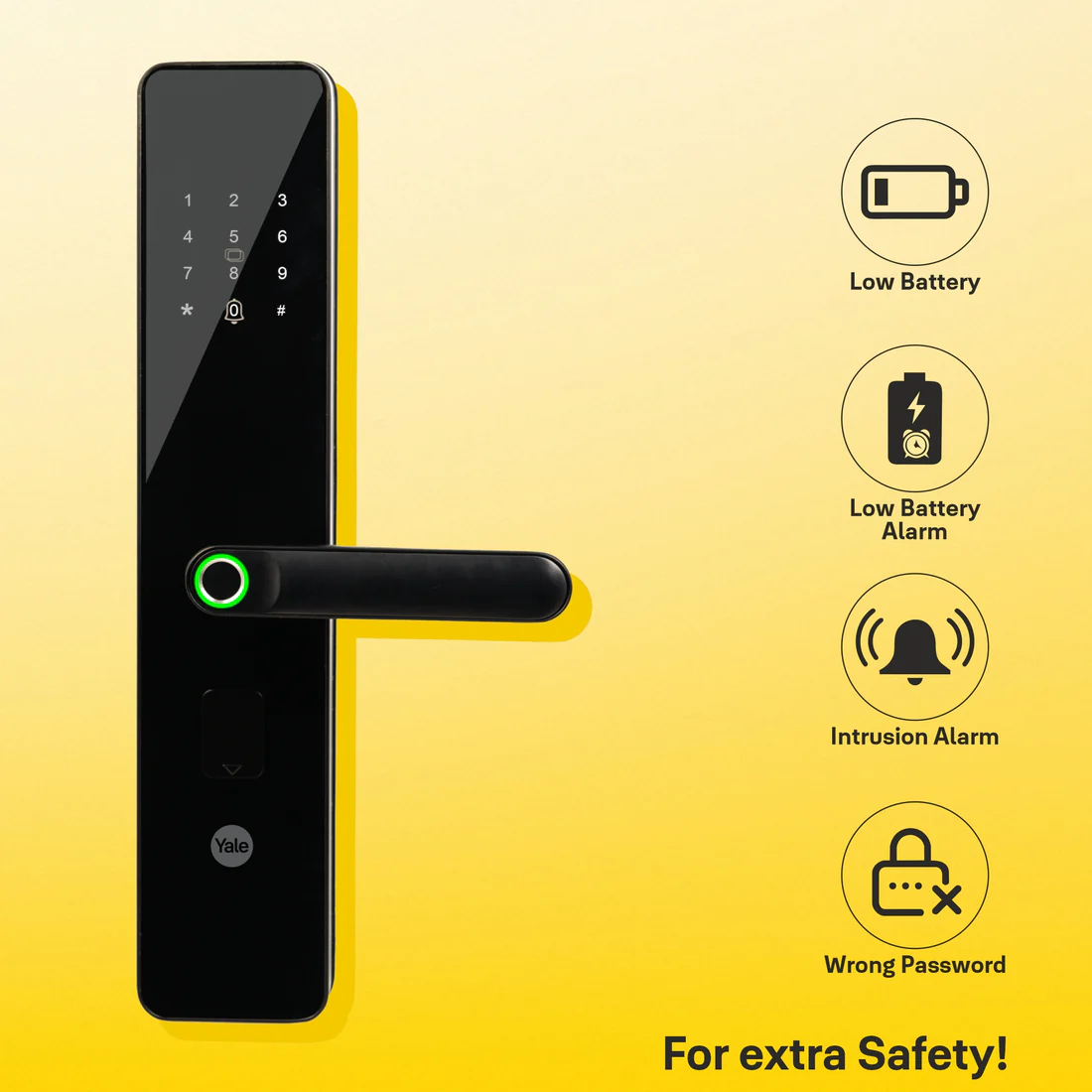 YDME 100 NXT Black – Smart Digital Door Lock by Yale - Image 3