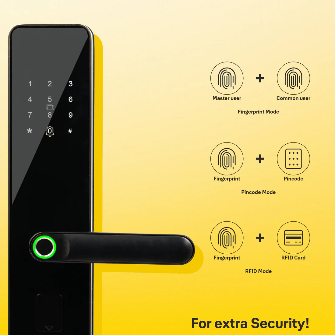 YDME 100 NXT Black – Smart Digital Door Lock by Yale - Image 2