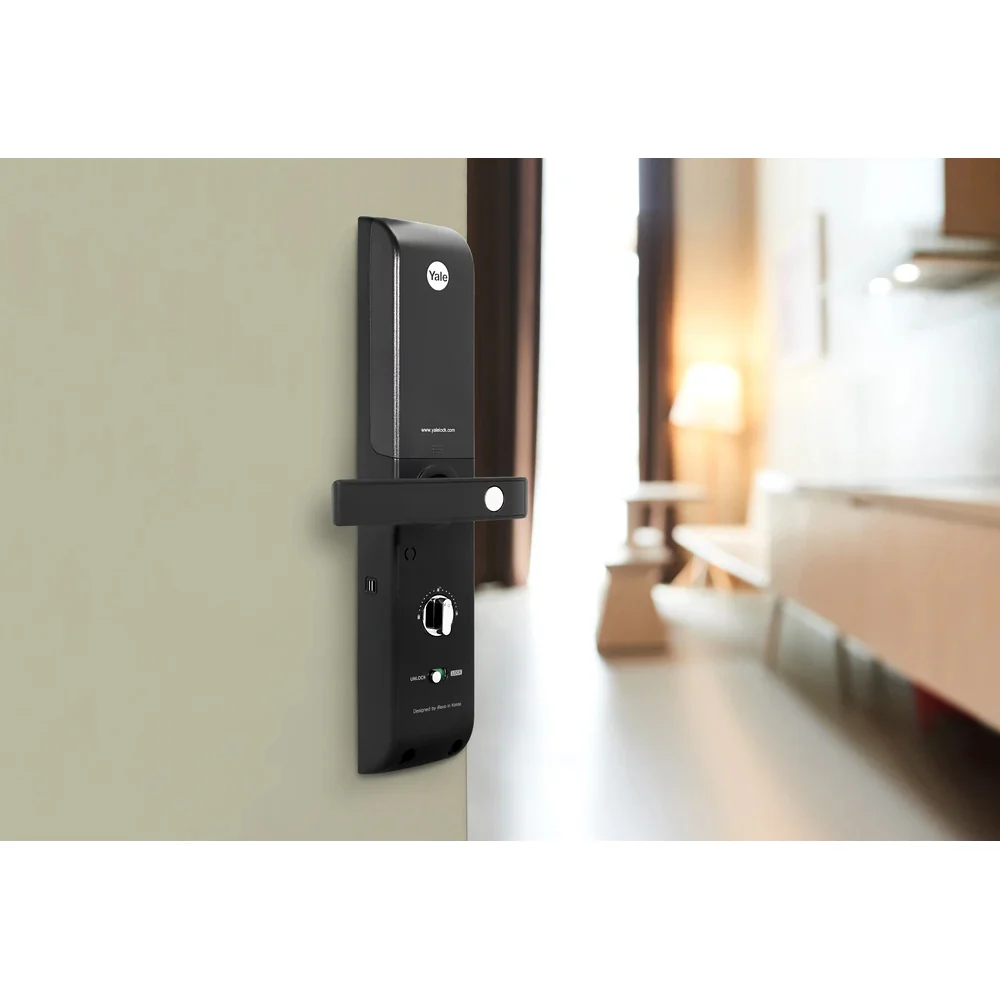YDM 7116A Smart Lock, Matt Black with Fingerprint, PIN Code, RFID Card, Mechanical Key, Bluetooth module, Works with Yale Home App - Image 16
