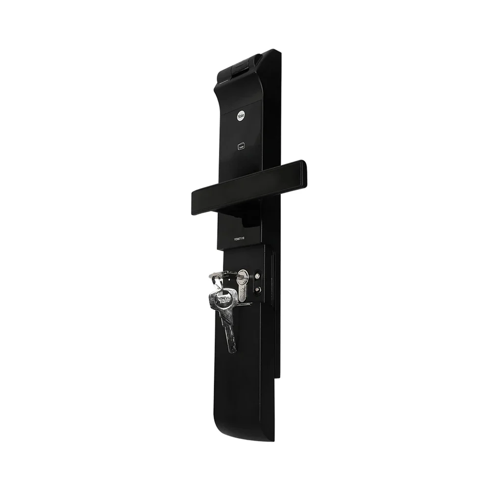 YDM 7116A Smart Lock, Matt Black with Fingerprint, PIN Code, RFID Card, Mechanical Key, Bluetooth module, Works with Yale Home App - Image 15