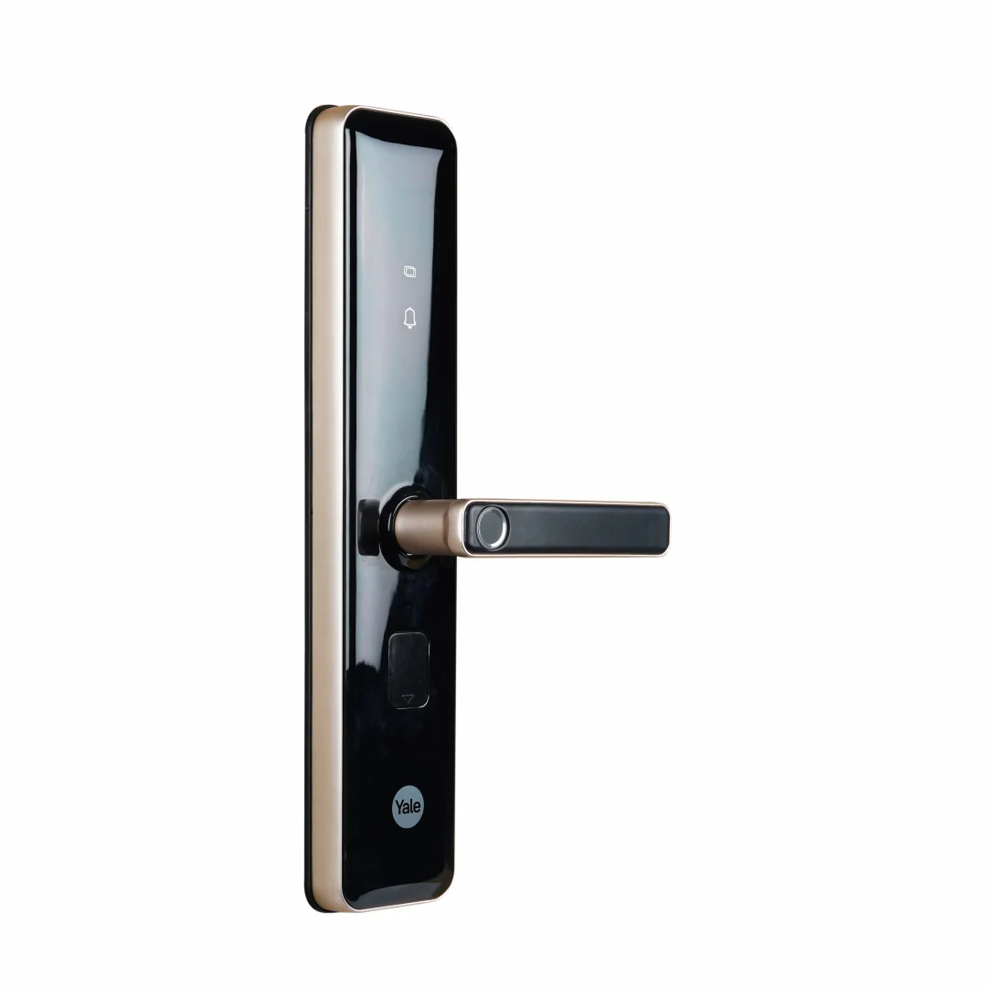 YDME 200 NxT Digital Door Lock - with fingerprint, PIN, Manual Keys, RFID Card - Gold - Image 5