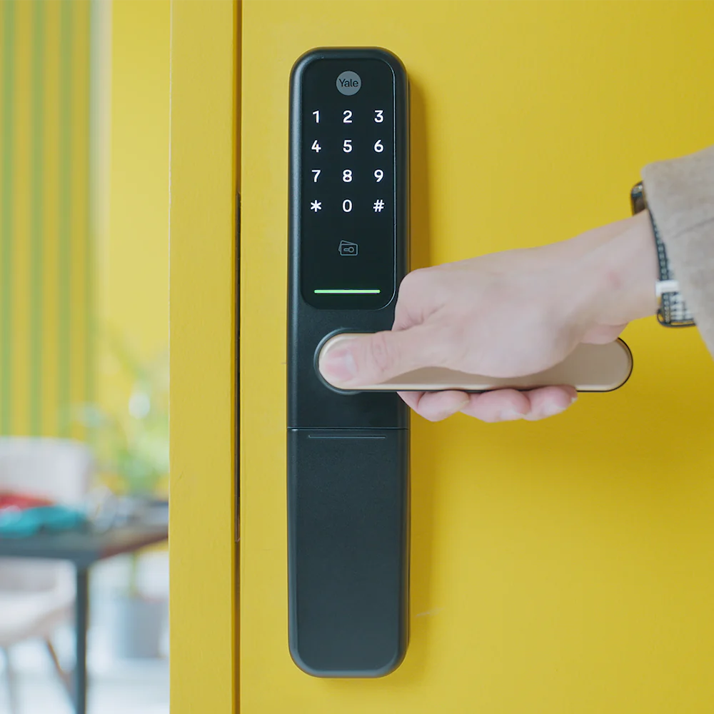 ByYou Mortise Smart Door Lock - with 5 Way Unlocking Fingerprints, In-built Bluetooth, PIN Code, RFID Tag, Manual Key (Black/Gold) - Image 15