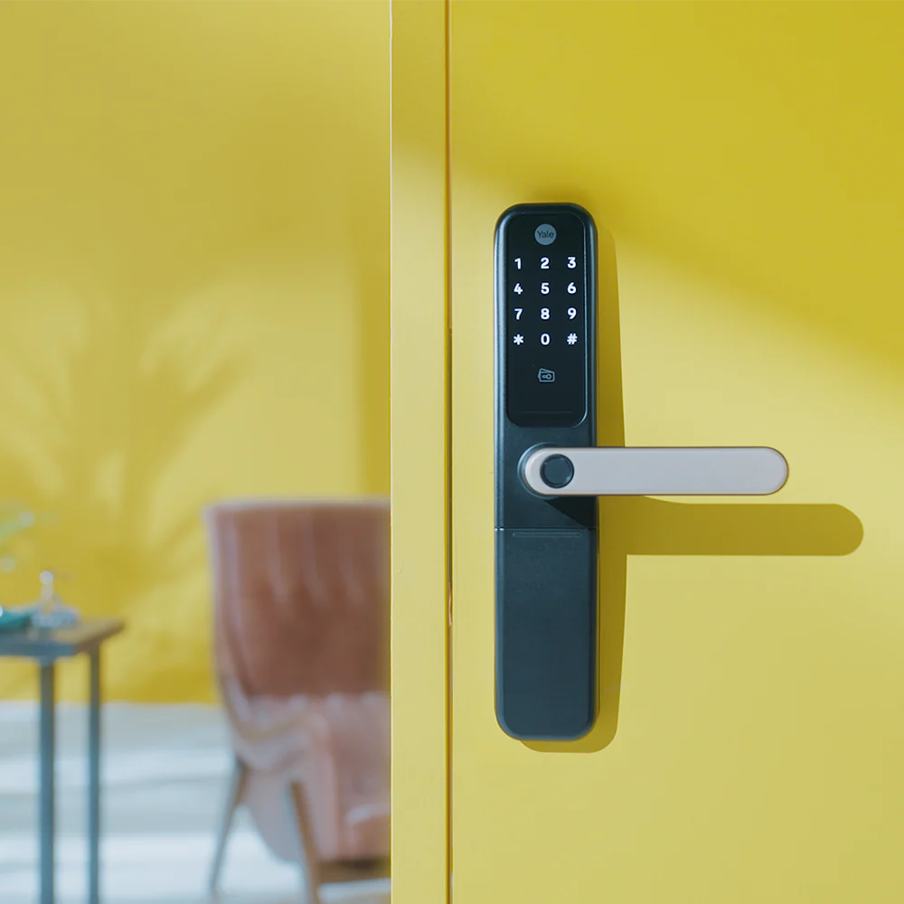 ByYou Mortise Smart Door Lock - with 5 Way Unlocking Fingerprints, In-built Bluetooth, PIN Code, RFID Tag, Manual Key (Black/Gold) - Image 2